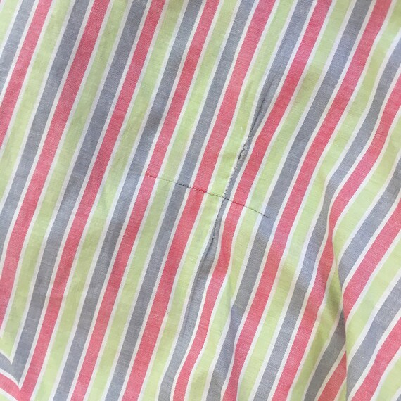 1950s Vintage Striped Button Cotton Candy Day Dre… - image 9