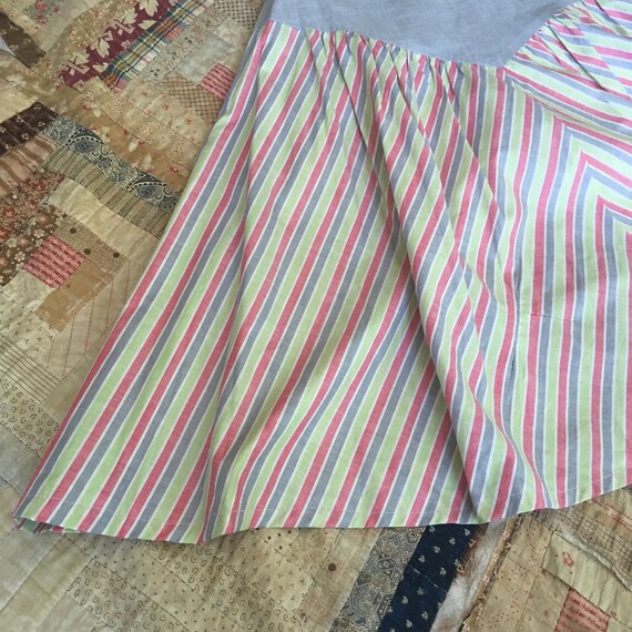 1950s Vintage Striped Button Cotton Candy Day Dre… - image 6