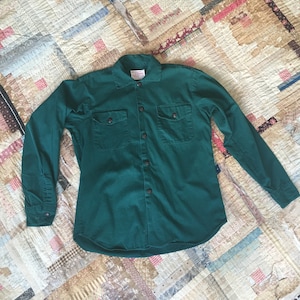 1960s Vintage Official Boy Scout Button Up Shirt