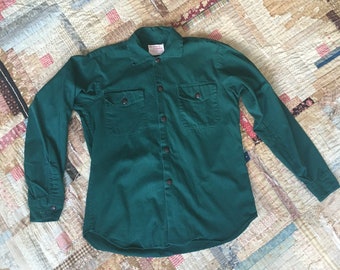 1960s Vintage Official Boy Scout Button Up Shirt