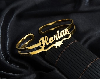 Customized Name Bracelet Personalized Bangles Gift Stainless Steel Jewelry