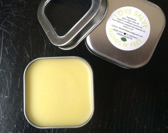 Hand & Feet Salve, Extra Virgin Olive Oil Base, Peppermint, Lavender or Unscented