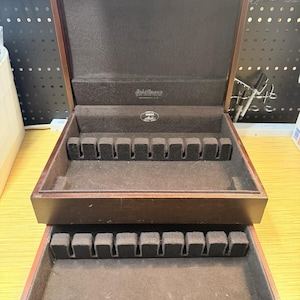 VTG Pacific Silvercloth Wood Silverware Flatware Storage Chest Box 15x11.5x6.5