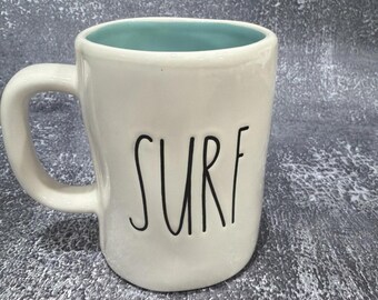 Rae Dunn Surf Sand Ceramic OG Coffee Mug *