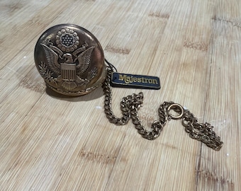 VTG Men's Vintage Pocket Watch MAJESTRON "Year 2000" *