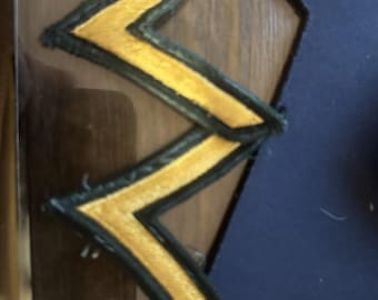 Vintage Lot of 2 US WWII ARMY Chevron Stripe Patches *