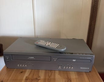 Magnavox DVD VCR Combo Player DV200MW8 4-Head VHS w/ Remote Tested Working *