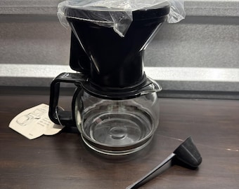 NEW  Melitta Pour-Over Coffee Maker w/ Brewing Cone & Glass Carafe *