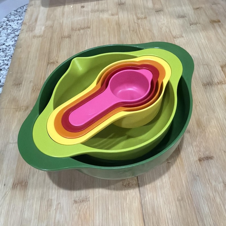 Joseph Joseph NEST 6 Prep Set Measuring Cups BowlsUrban Outfitters six pc * image 1