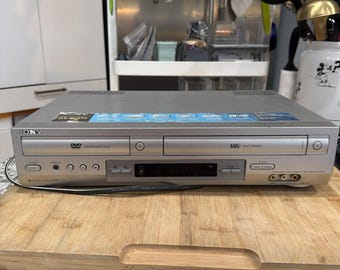 Sony SLV-D201P DVD VCR Player Combo Vintage Tested Works *