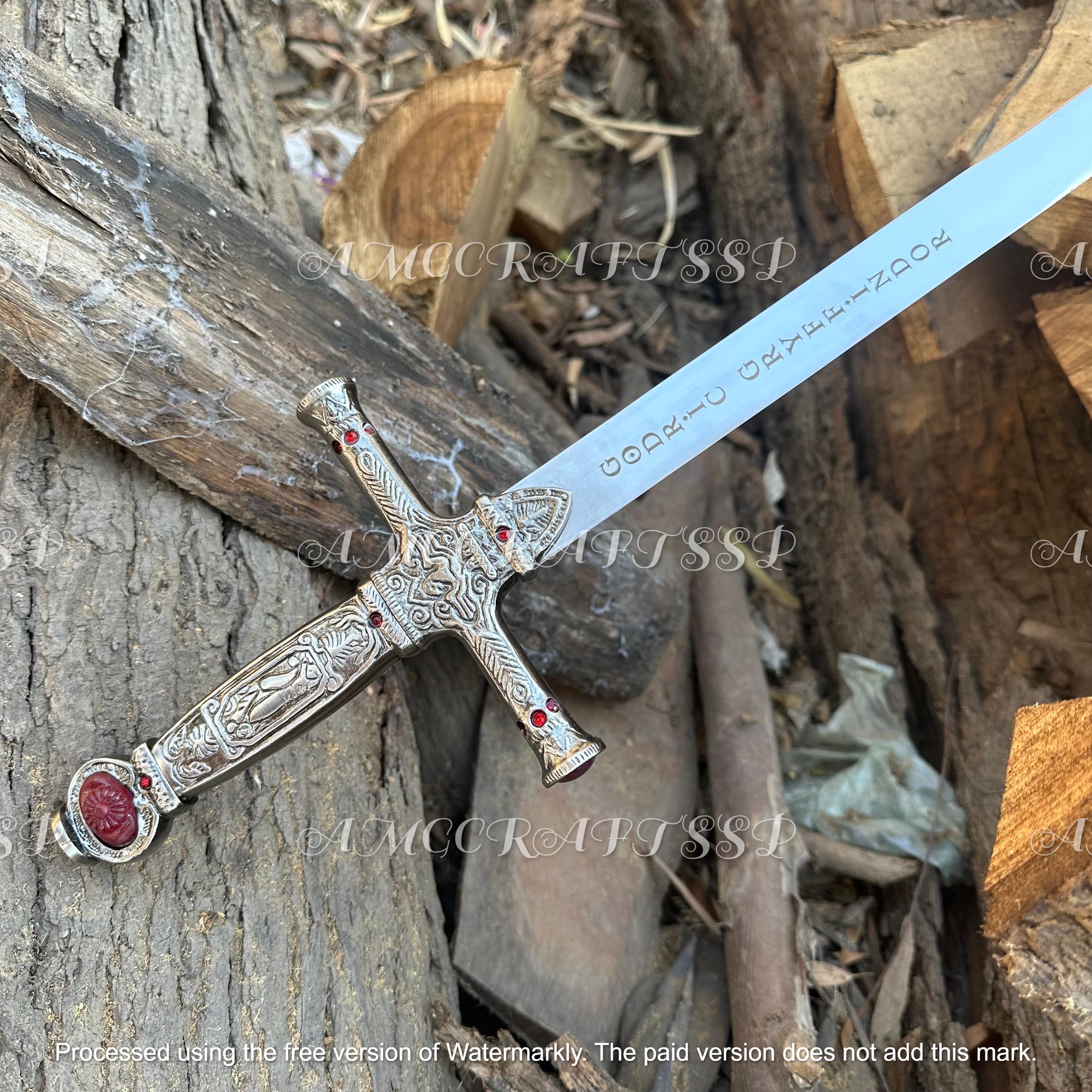 Hand Forged Harry Potter Sword | Wizard Wand Gryffindor Godric sword for Wall Hanging | Christmas Gift | Best Men Gifts | Wall Hanging