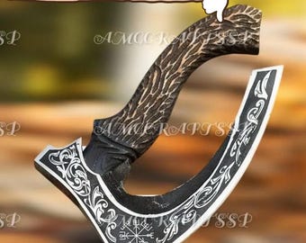 Viking Pizza Cutter Axe, The Original custom hand forged pizza Axe, Best gifts for her, Best Anniversary Gifts for Him, pizza slicer axe