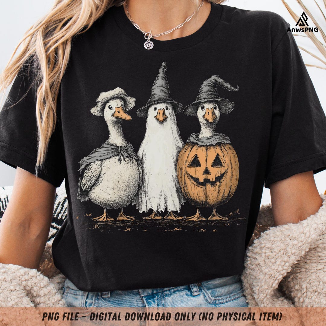 Boo Goose PNG: Funny Halloween Ghost Duck Clipart (digital Download) - Etsy