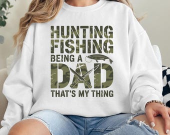 Hunting Fishing Dad Camo PNG, Outdoors Sublimation Graphic (Digital Download)