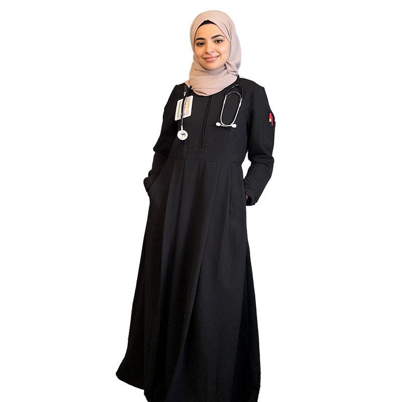 Black Nursing Scrub Dress - Etsy Black Nursing Scrub Dress - Etsy