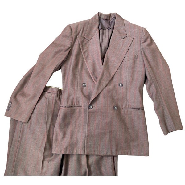 Men's Vintage Navy Pinstripe Jacket 40’ main image 1