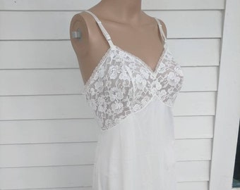 White Lace Dress Slip 34 Penneys Gaymode S