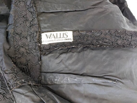 Vintage 60s Black Lace Dress Wallis Paris Cocktai… - image 6
