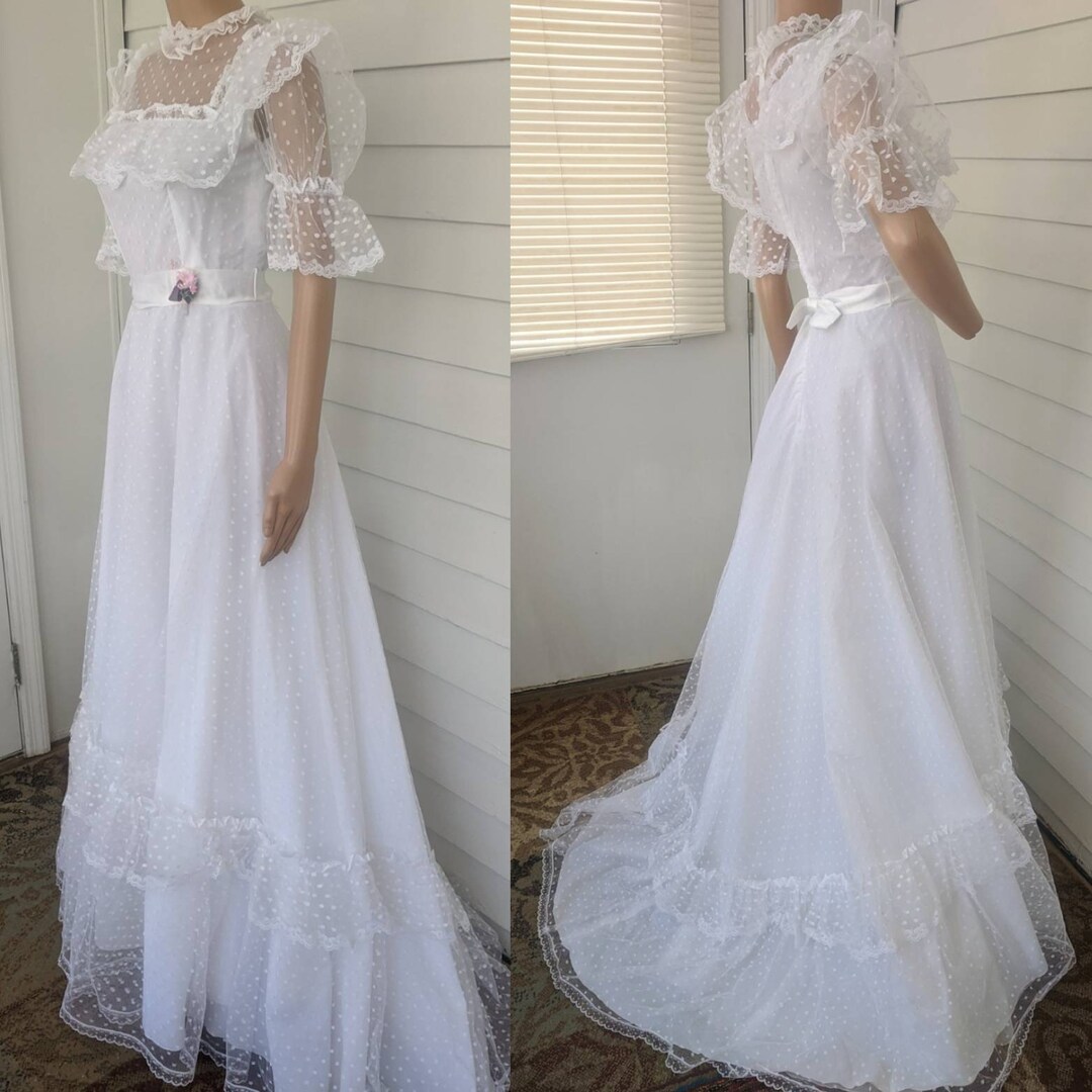 Robe de mari e des ann es 80 Robe formelle Mari e Western