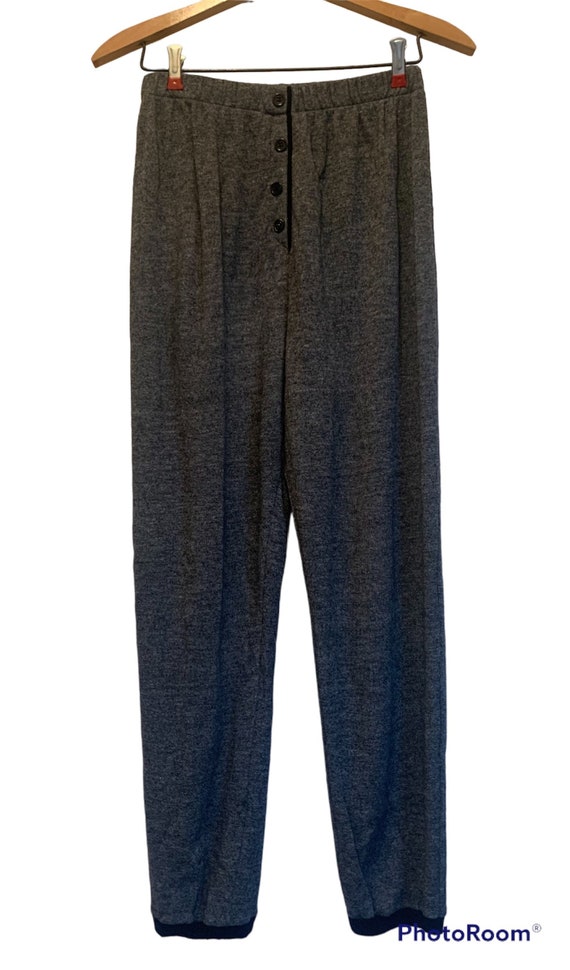 80s Heathered Sleep Pants Pajama Acrylic Comfy By… - image 3