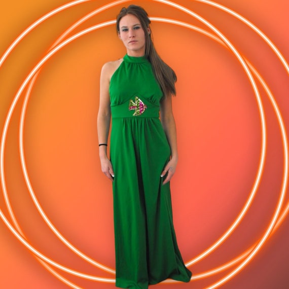 Déguisement robe année 70 femme - Disco - Orange - Polyester - NO
