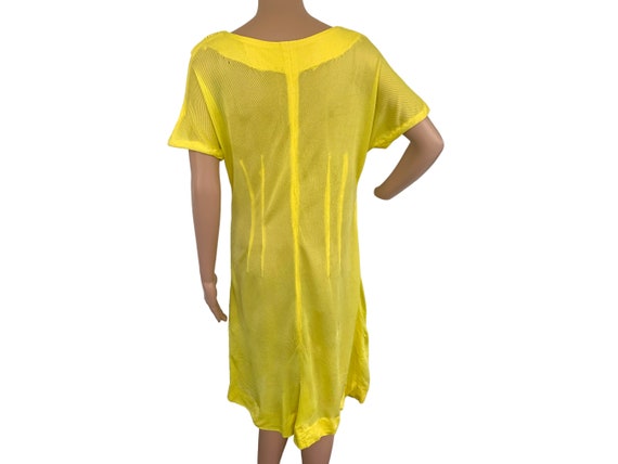 50s Yellow Dress Midcentury Summer Vintage M - image 4