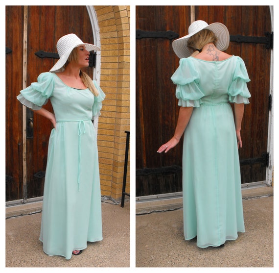 sachin and babi light blue dress Chic Chiffon A-Line Sweetheart Long Sleeves Empire Wedding Dress –  Movousdress