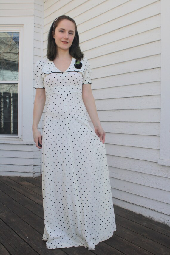 polka dot dress 70s