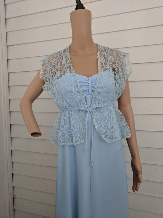 maxi dress with long shrug