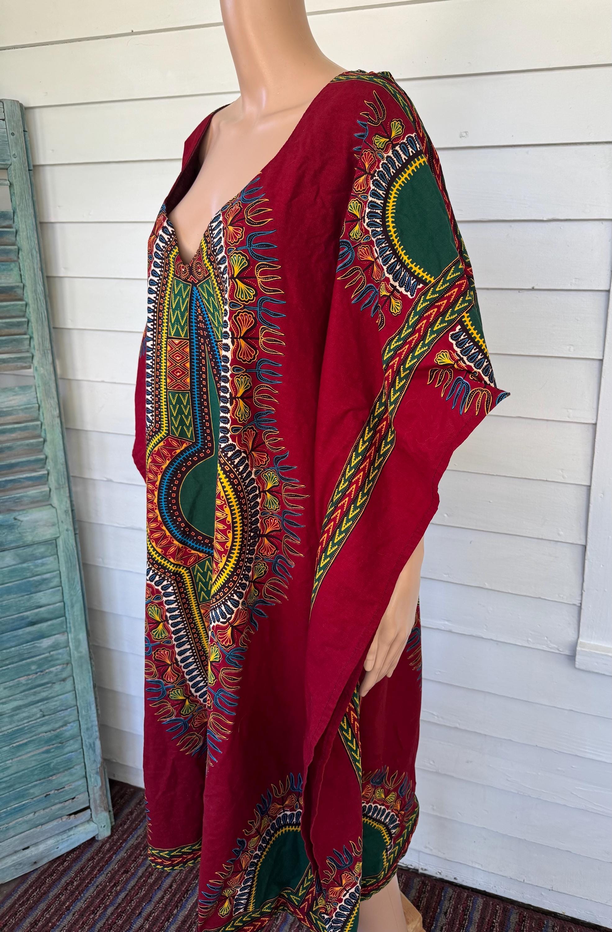 slim fit dress slacks Dashiki Print Wrap Denim Dress – Diva's Den Fashion, LLC main image 1