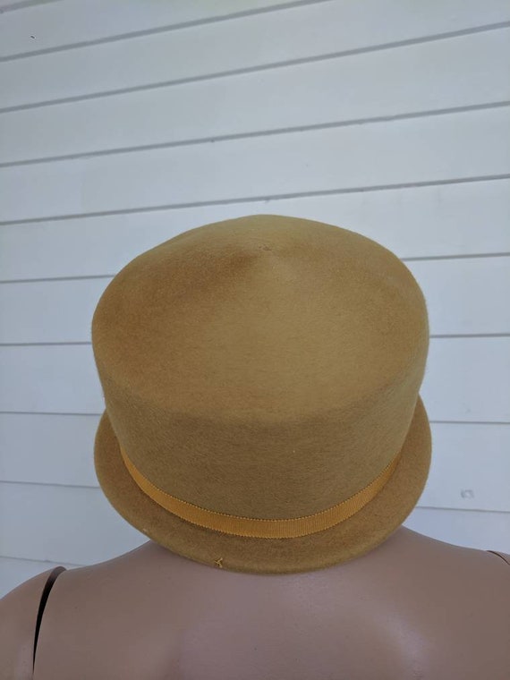 Yellow Mustard Top Hat Autumn Wool Henry Pollak - image 4