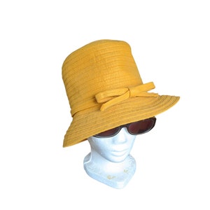 Mustard Hat Marigold Casual Vintage