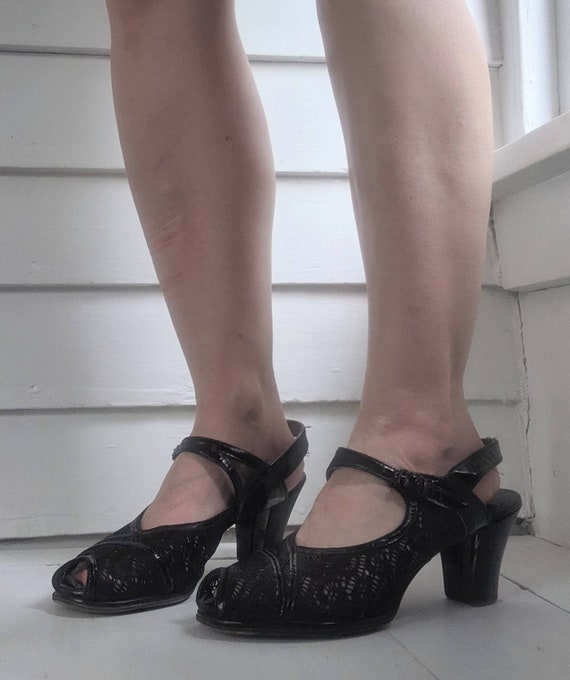 Vintage 40s Shoes Platform Peeptoe Fashion Bilt He