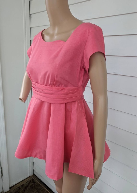 50s Maternity Top Pink Vintage Blouse Ed Volin S