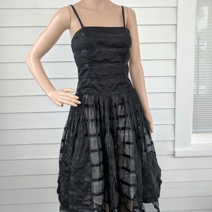 Fugtig Peer bryllup Ivan Grundahl Linea S 80s Dress Black Sheer Vintage XS | Etsy