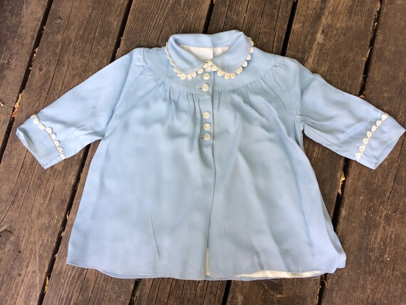 Vintage Girls Blue Coat Jacket Baby Toddler Doll 60s | Etsy