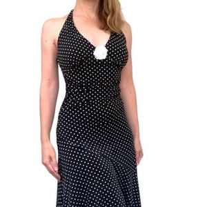 Ruby Rox Polka Dot Halter Dress Black White XS - Etsy