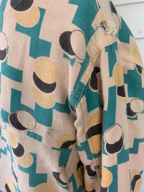 Beach Pajamas Antique 30s Pants Art Deco Top Vint… - image 9