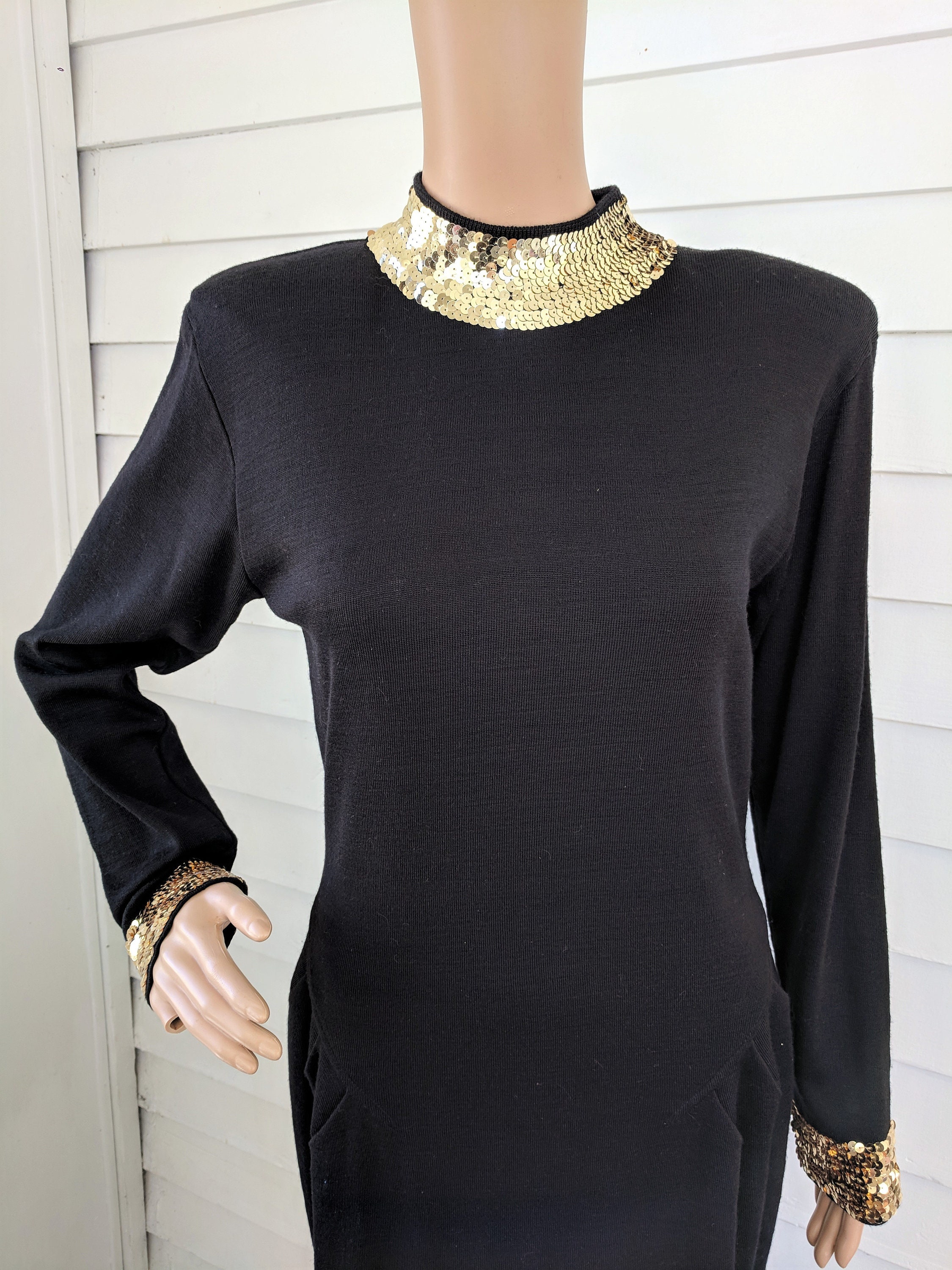 sequin long sleeve sweater