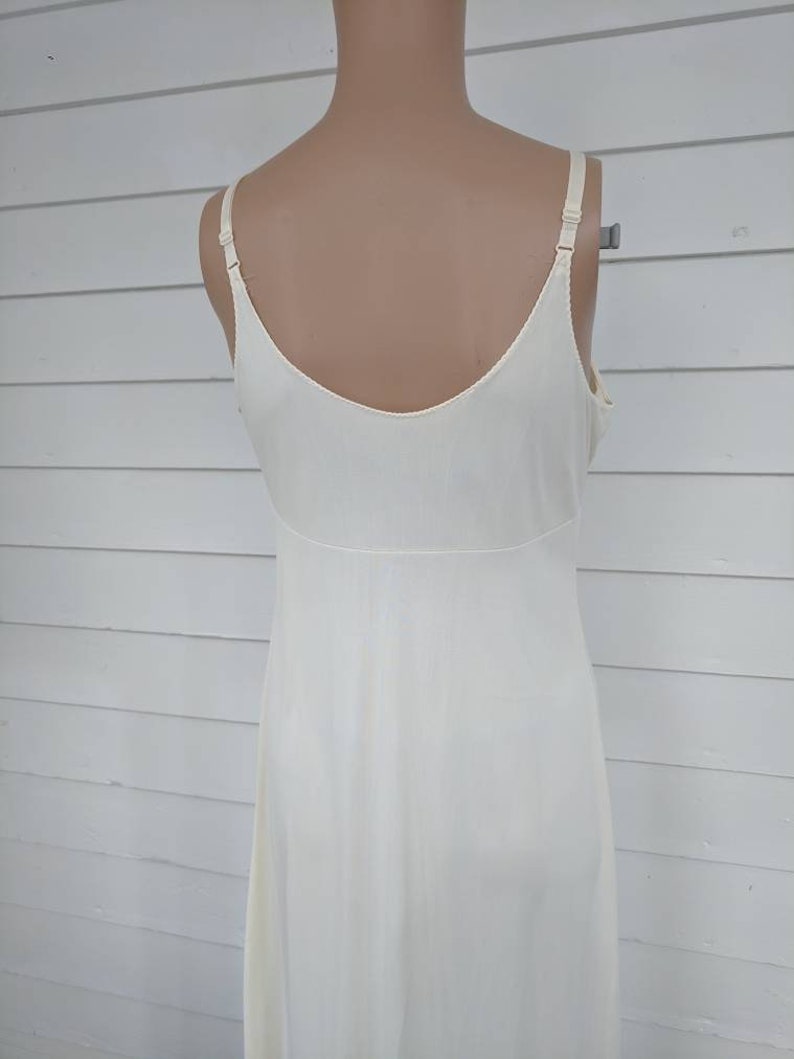 Maxi Dress Slip Long XS S Nylon Lorraine Pale Yellow