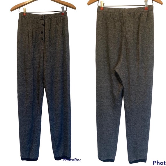 80s Heathered Sleep Pants Pajama Acrylic Comfy By… - image 1