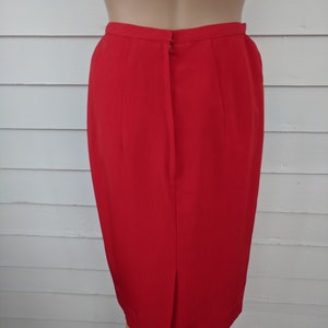 Red Suit Jacket Skirt Holiday Christmas Church Wedding Reception XS ...