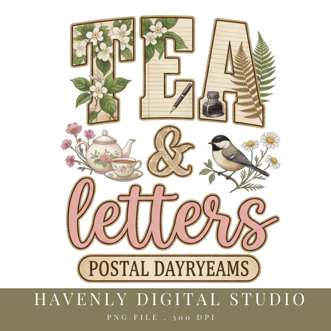 High Tea Letters Tea Letters PNG, Tea Lover Shirt Design, Tea Time Graphic, Cozy Tea ...