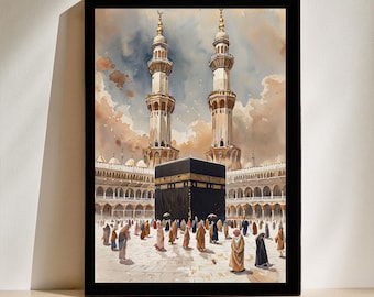 Kaaba Islamic Wall Art Print: Spiritual Eid Ramadan Gift (Digital Download)