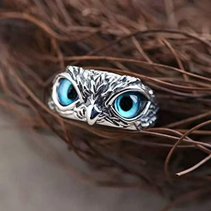 Vintage Couple Owl Alloy Ring