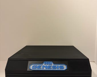 Sega Genesis Game Cartridge Drawer – 3D Printed Retro Organizer (Holds 18)