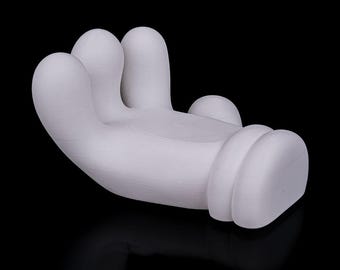 Cartoon Glove Game Controller Holder Stand Universal 3D Printed White