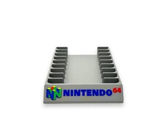 N64 Game Cart Holder. 9 Slot Game Storage Organizer. 3d Print