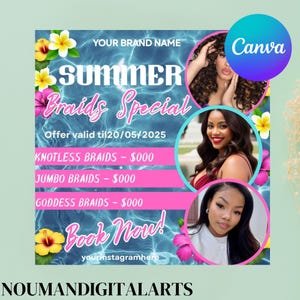Summer Booking Flyer, Summer Books Appointment Open, June July Hair Nails Lash Makeup Flyer, Summer Special