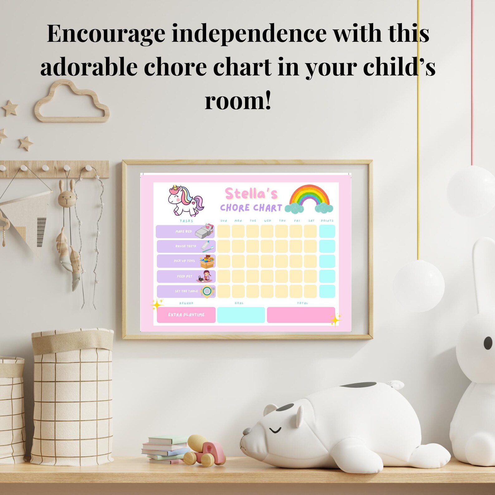 Daily Routine Chart for Toddlers, Printable Chore Chart for Kids ...